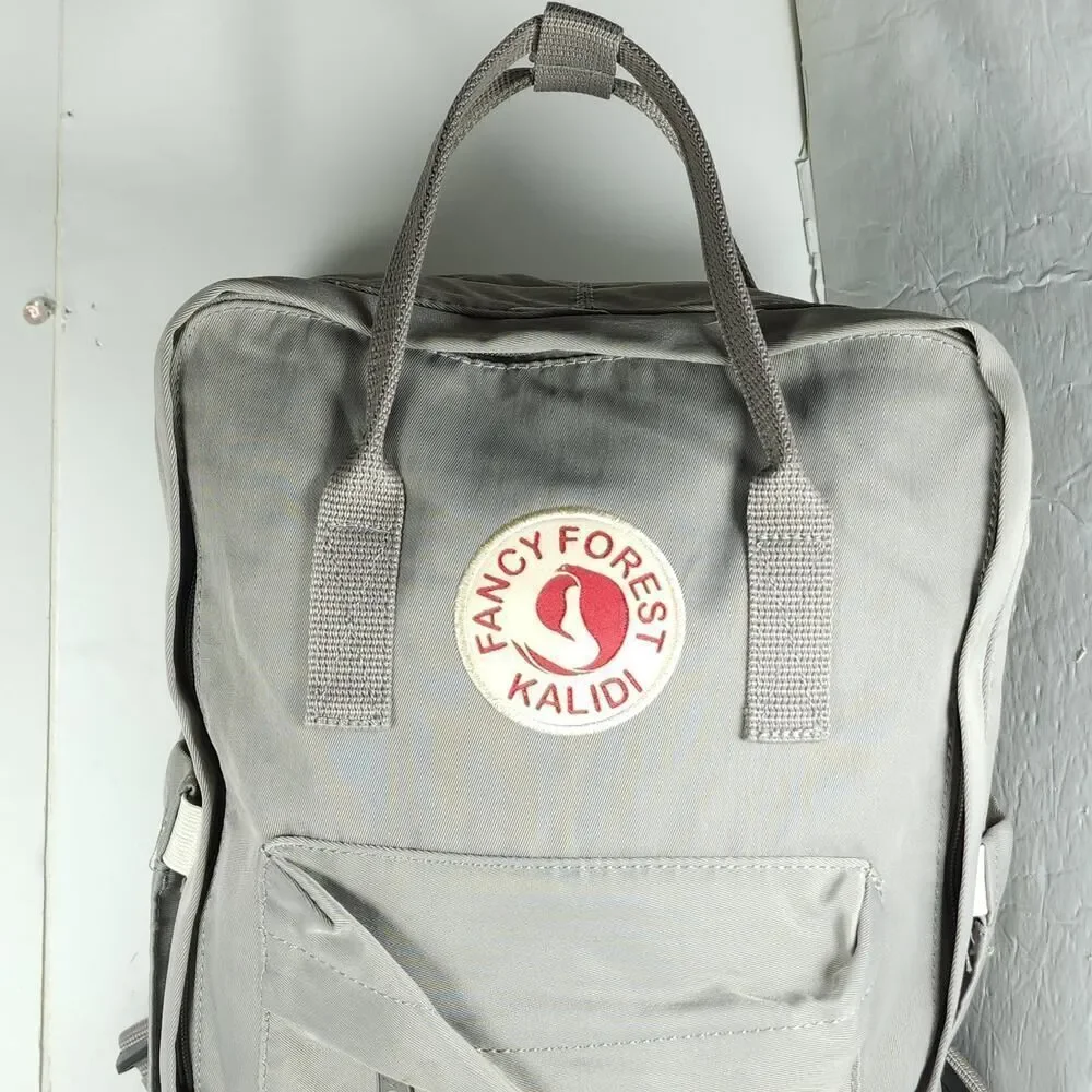 Kalidi Unisex Fanci Forest Gray Laptop Bookbag Outdoor Backpack